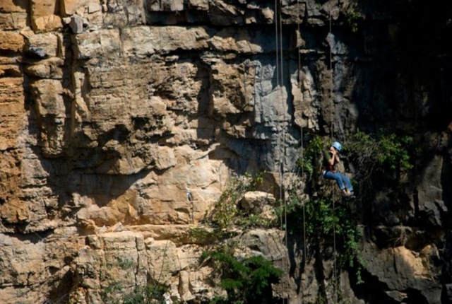descenso con cuerdas